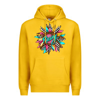Lemon racing sunflower front Premium Hoodie - AdoDesignShop