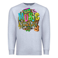 Heather Grey music teacher Premium Sweatshirt - texasbilliewilder