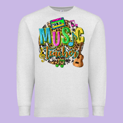 Music Teacher Premium Sweatshirt Designed By Texasbilliewilder