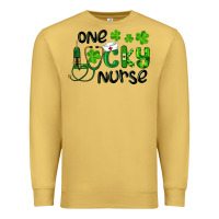 Antique Gold st. patrick's day one lucky nurse Premium Sweatshirt - RanaPortraitStore