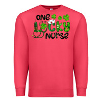 Cardinal st. patrick's day one lucky nurse Premium Sweatshirt - RanaPortraitStore