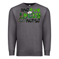Charcoal Heather st. patrick's day one lucky nurse Premium Sweatshirt - RanaPortraitStore