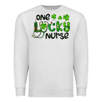 Oatmeal Heather st. patrick's day one lucky nurse Premium Sweatshirt - RanaPortraitStore