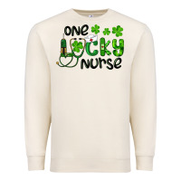 Sandshell st. patrick's day one lucky nurse Premium Sweatshirt - RanaPortraitStore