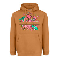 Meerkat nurse flowers custom name design Heavyweight Hoodie - RanaPortraitStore