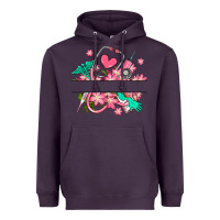 Plum nurse flowers custom name design Heavyweight Hoodie - RanaPortraitStore