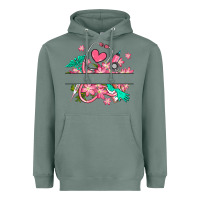 Sage nurse flowers custom name design Heavyweight Hoodie - RanaPortraitStore