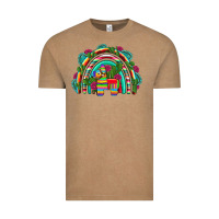Vintage Coffee mexican pinata rainbow Vintage Tee - Artiststas
