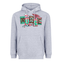 Heather Grey nurse Heavyweight Hoodie - RanaPortraitStore