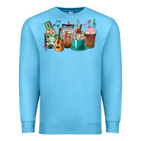 Ocean Blue music teacher coffee cups Premium Sweatshirt - texasbilliewilder
