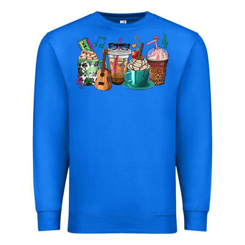 Music Teacher Coffee Cups Premium Sweatshirt by texasbilliewilder | Teevron