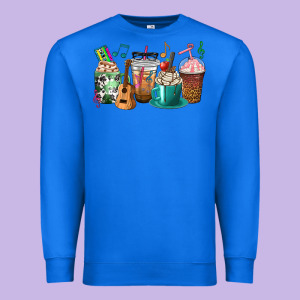 Music Teacher Coffee Cups Premium Sweatshirt Designed By Texasbilliewilder