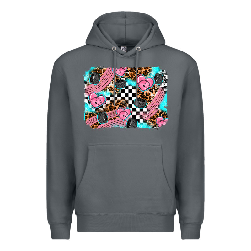Race Day Background Premium Hoodie by AdoDesignShop | Teevron