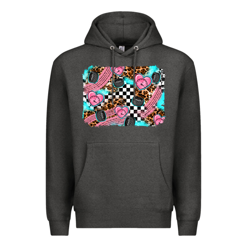 Race Day Background Premium Hoodie by AdoDesignShop | Teevron