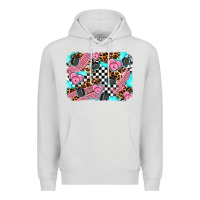 Dove Grey race day background Premium Hoodie - AdoDesignShop