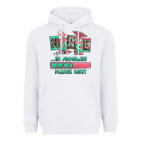 White nurse in progress please wait Heavyweight Hoodie - RanaPortraitStore
