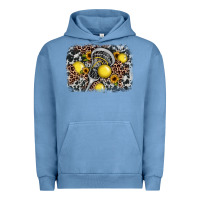 Pigment Pebble Blue lacrosse background Urban Hoodie - JahusDesignShop