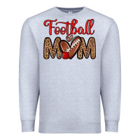 Heather Grey football mom Premium Sweatshirt - Zillion Design Studio