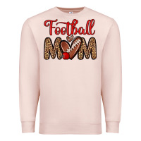Pale Pink football mom Premium Sweatshirt - Zillion Design Studio
