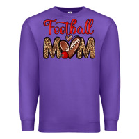 Purple football mom Premium Sweatshirt - Zillion Design Studio