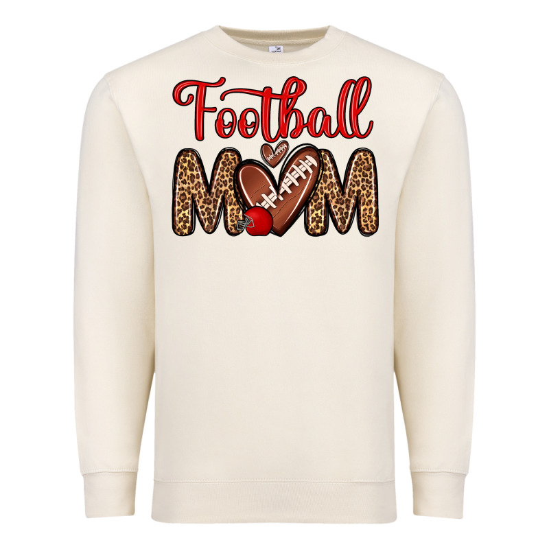 Football Mom Premium Sweatshirt by Zillion Design Studio | Teevron