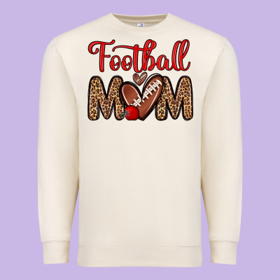 Football Mom Premium Sweatshirt Designed By Zillion Design Studio