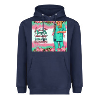 Navy not all angels have wings blonde nurse Heavyweight Hoodie - RanaPortraitStore