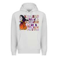 Dove Grey in a world full of princesses be a witch Premium Hoodie - BundleAndBundleShop