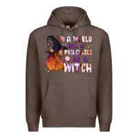Coffee in a world full of princesses be a witch Premium Hoodie - BundleAndBundleShop