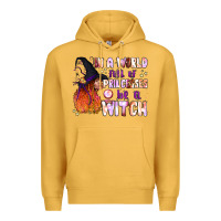 Mustard in a world full of princesses be a witch Premium Hoodie - BundleAndBundleShop
