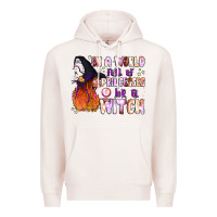 Pale Pink in a world full of princesses be a witch Premium Hoodie - BundleAndBundleShop