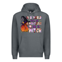 Rock in a world full of princesses be a witch Premium Hoodie - BundleAndBundleShop
