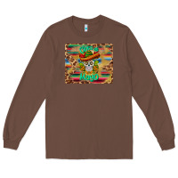 Chestnut cinco de mayo sombrero skull mousepad Long Sleeve Tee - BarkalooDesign