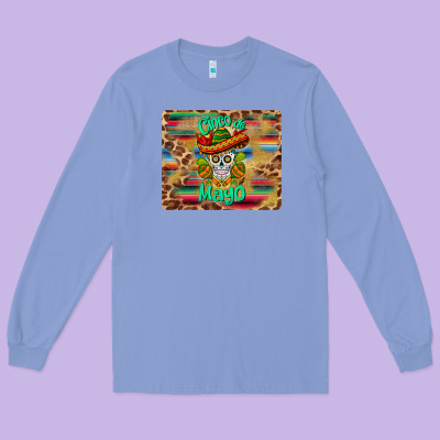 Cinco De Mayo Sombrero Skull Mousepad Long Sleeve Tee Designed By Barkaloodesign