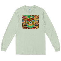 Matcha cinco de mayo sombrero skull mousepad Long Sleeve Tee - BarkalooDesign