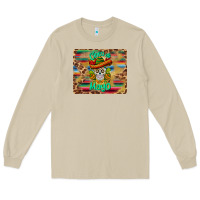 Mushroom cinco de mayo sombrero skull mousepad Long Sleeve Tee - BarkalooDesign