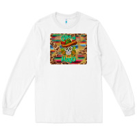 White cinco de mayo sombrero skull mousepad Long Sleeve Tee - BarkalooDesign