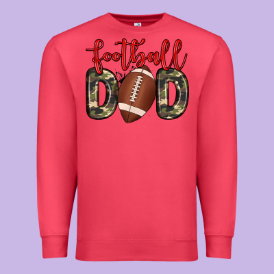 Football Dad Premium Sweatshirt Designed By Zillion Design Studio