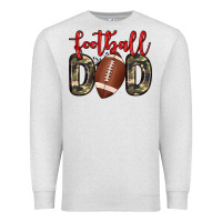 Oatmeal Heather football dad Premium Sweatshirt - Zillion Design Studio