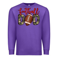 Purple football dad Premium Sweatshirt - Zillion Design Studio