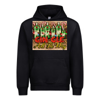 Black GIN GLE Christmas gin bottles Urban Hoodie - AdoDesignShop