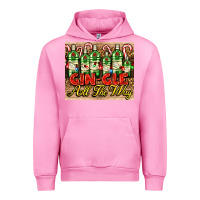 Fuchsia Pink GIN GLE Christmas gin bottles Urban Hoodie - AdoDesignShop