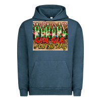 Pigment Midnight Navy GIN GLE Christmas gin bottles Urban Hoodie - AdoDesignShop