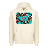 Tofu race day turquoise background Premium Hoodie - AdoDesignShop