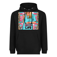 Nurse Life Blonde Woman Heavyweight Hoodie | Teevron
