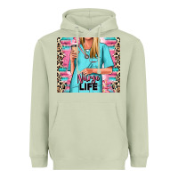 Matcha nurse life blonde woman Heavyweight Hoodie - RanaPortraitStore