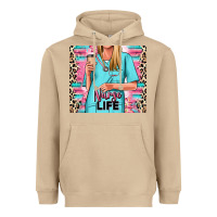 Mushroom nurse life blonde woman Heavyweight Hoodie - RanaPortraitStore