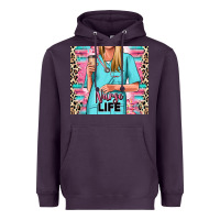 Plum nurse life blonde woman Heavyweight Hoodie - RanaPortraitStore