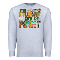 Heather Grey my student are on point Premium Sweatshirt - texasbilliewilder