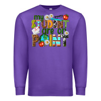 Purple my student are on point Premium Sweatshirt - texasbilliewilder